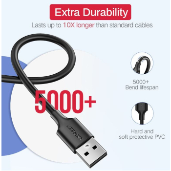 Kabel USB do Micro USB UGREEN QC 3.0 2.4A 1m (czarny)